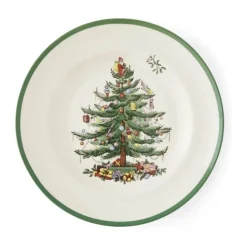 Spode Christmas Tree Middagstallerken Ø 27,5 cm - Porcelæn - Hvid