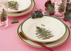 Spode Christmas Tree Suppeskål Ø 23 cm - Porcelæn - Hvid