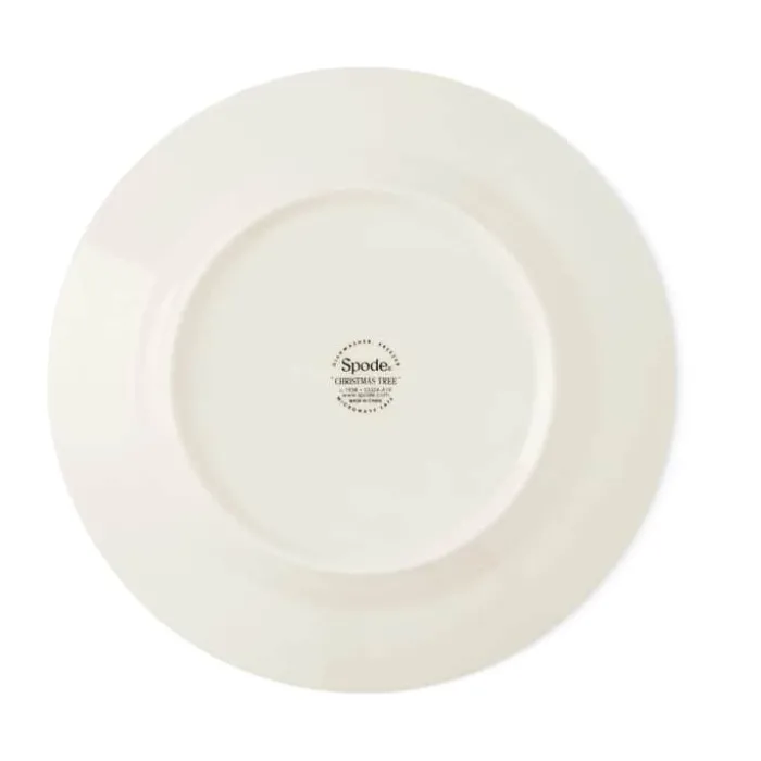 Spode Christmas Tree Tallerken Ø 19,7 cm - Porcelæn - Hvid