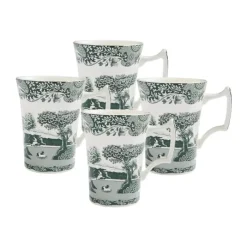 Spode Heritage Green Italian Krus - 4 stk. 28 cl - Porcelæn - Grøn