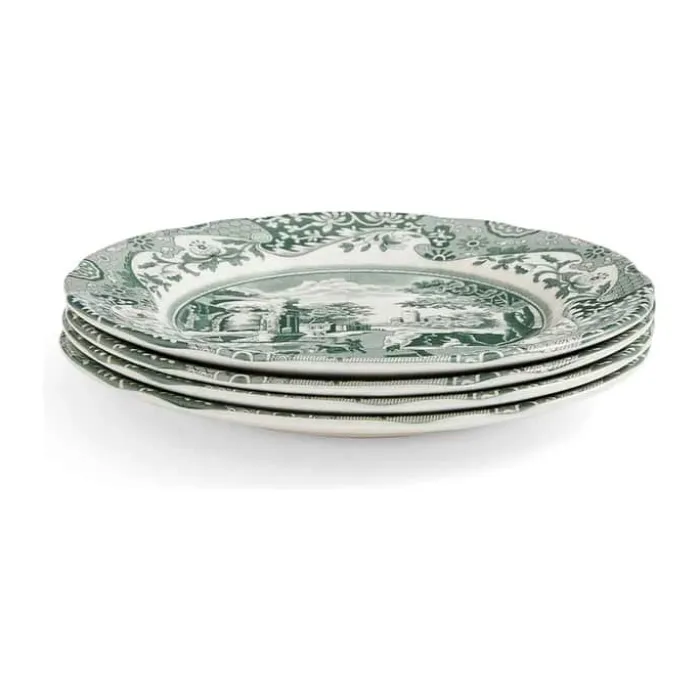 Spode Heritage Green Italian Asiet - 4 stk. Ø 15 cm - Porcelæn - Grøn