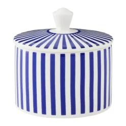 Spode Steccato Sukkerkrukke m.låg Ø 11,5 cm - Porcelæn - Blå