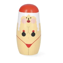 Spring Copenhagen Crazy Xmas Expressions Julefigurer – 3 stk. H 7,6/10,5/14 cm - Træ