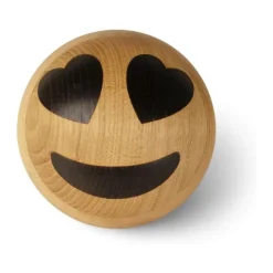 Spring Copenhagen Figur Emotion - Big Heart Eyes Ø 12 cm - Egetræ
