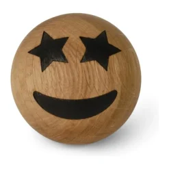 Spring Copenhagen Figur Emotion - Star Eyes Ø 7 cm - Certificeret egetræ