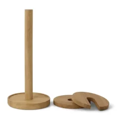Spring Copenhagen Stack Køkkenrulleholder H 35 x Ø 16 cm - Certificeret egetræ