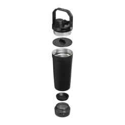 Stanley Activate Shaker 0,6 liter - Rustfrit stål - Sort