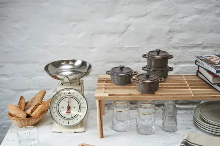 Staub Cocottesæt - 4 dele Ø 10 cm - Stentøj cm - Antikgrå