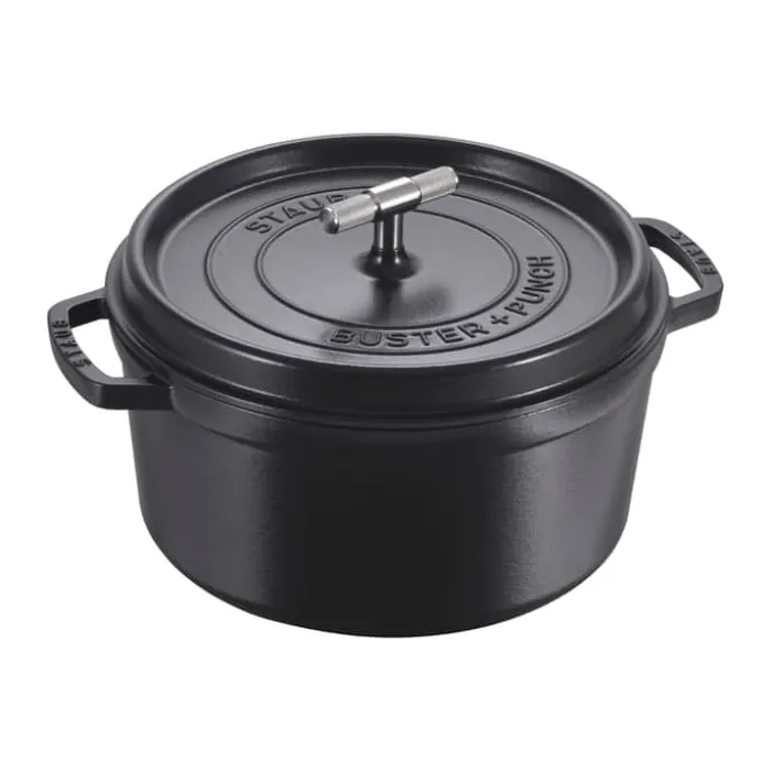 Staub La Cocotte 6,75 liter - Støbejern - Sort