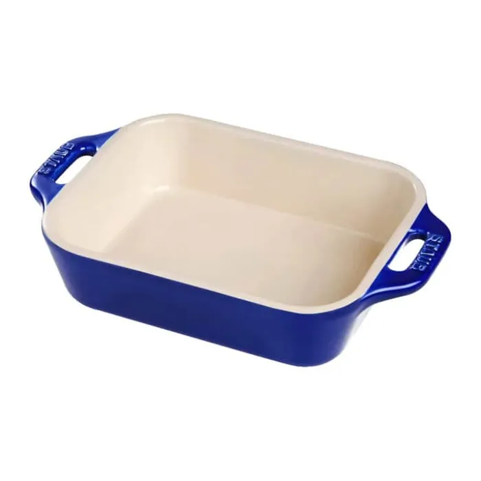 Staub Ovnfad H 6,2 x B 20,5 x L 32,9 cm - Stentøj - Mørk-Blå