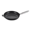 Staub Stegepande Ø 28 cm - Støbejern - Sort/Sølvfarvet