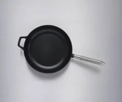 Staub Stegepande Ø 28 cm - Støbejern - Sort/Sølvfarvet
