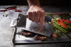 Steak Champ Bøfpresser B 13 x L 19 cm - Rustfrit stål/plastik