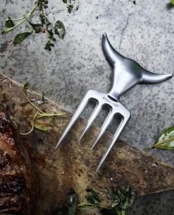 Steak Champ Bull Fork Stegegaffel H 16,5 cm - Zinklegering - Stål