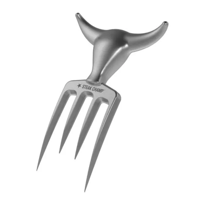Steak Champ Bull Fork Stegegaffel H 16,5 cm - Zinklegering - Stål