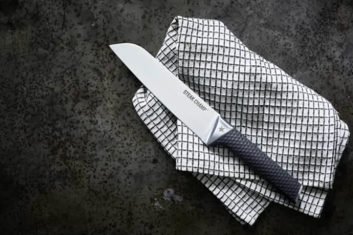Steak Champ Chef's Kitchen Pro Kokkekniv L 19 cm - Rustfrit stål - Sort
