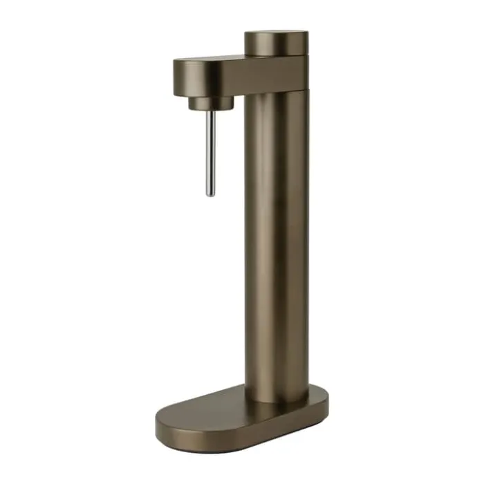 Stelton Brus Kulsyremaskine m. flaske H 42 cm - Rustfrit stål - Dark Brown Metallic