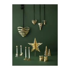 Stelton Christmas While Waiting Lysestage H 6 cm - Messing/Zink
