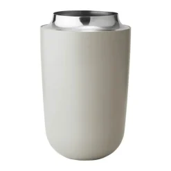 Stelton Concave Vase H 21 cm - Aluminium/rustfrit stål - Sand