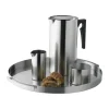 Stelton Cylinda Serveringsbakke Ø 33,5 cm - Sølvfarvet