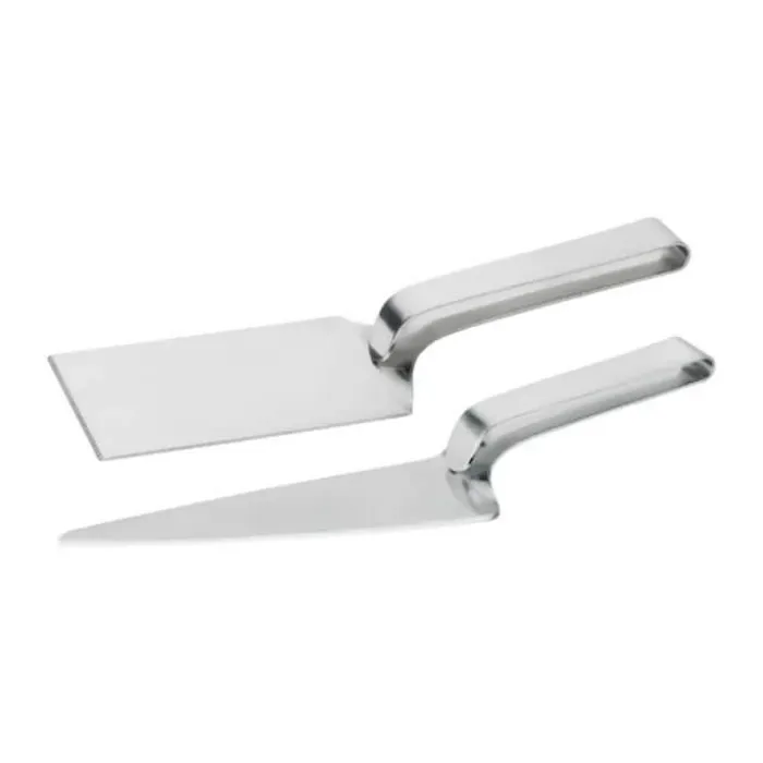 Stelton EM Kagekniv og lasagnespade H 3,5/2,2 x B 5/5,2 x L 22/26 cm - Rustfrit stål - Blank