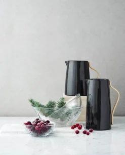 Stelton Emma Termokande 1,2 liter - Stål/træ - Sort