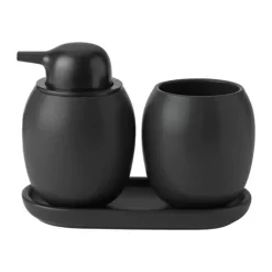 Stelton Fjord Bakke H 8,6 x B 18 cm - Stentøj - Sort