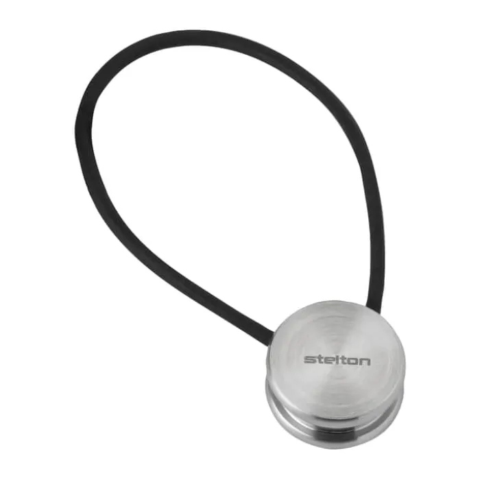 Stelton Journey Nøglering Rustfrit stål/læder - Sort