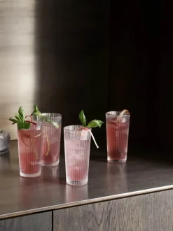 Stelton Pilastro Glas - 4 stk. 30 cl - Glas - Klar
