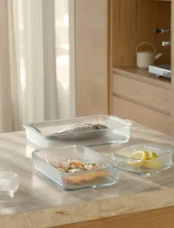 Stelton Pilastro Ovnfast Fad H 7,1 x B 24,4 x L 40,8 cm - Glas - Klar