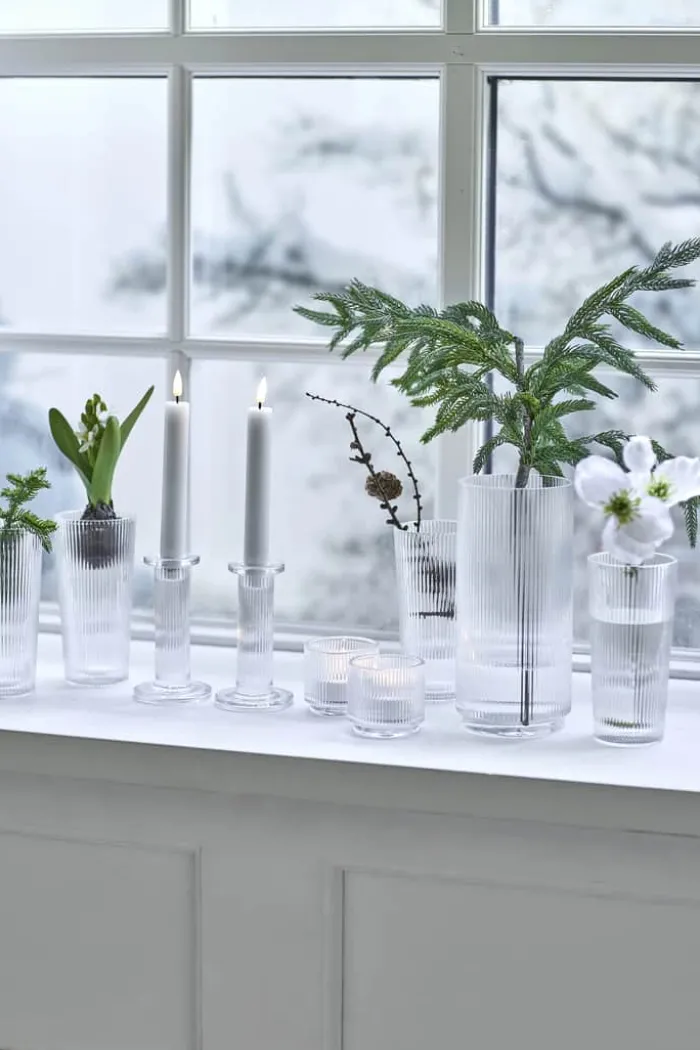 Stelton Pilastro Vase H 10 cm - Glas - Klar