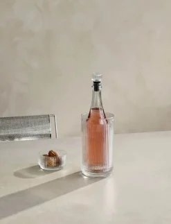 Stelton Pilastro Vinprop L 6,9 cm - Silikone/glas - Klar