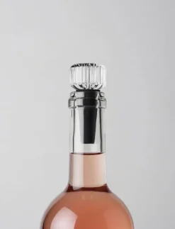 Stelton Pilastro Vinprop L 6,9 cm - Silikone/glas - Klar