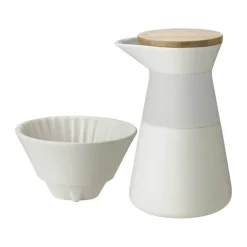 Stelton Theo Kaffebrygger 60 cl - Stentøj/Silikone/Bambus - Sand