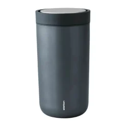 Stelton To Go Click Rejsekrus 20 cl - Rustfrit stål/plastik - Dark blue/metallic