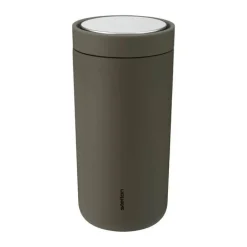Stelton To-Go Click Rejsekrus 40 cl - Rustfrit stål/PP-plast - Brun