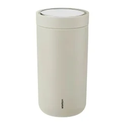 Stelton To Go Click Rejsekrus 20 cl - Stål - Sand