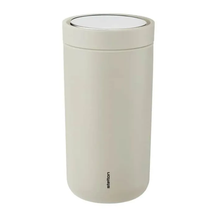 Stelton To Go Click Rejsekrus 20 cl - Stål - Sand