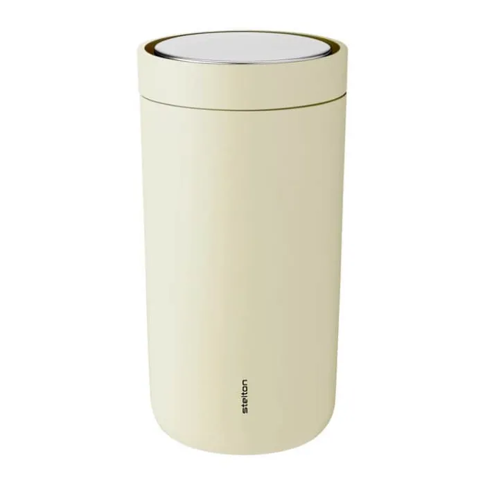 Stelton To Go Click Rejsekrus 20 cl - Rustfrit stål - Mellow Yellow