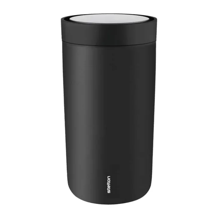 Stelton To-Go Click Termokop 20 cl - Rustfrit stål - Soft black