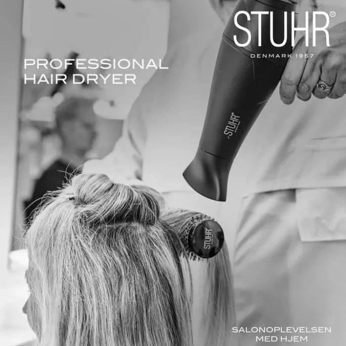 Stuhr Professional Hårtørrer 2200 watt - 5 indstillinger - Sort