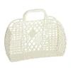 Sun Jellies Retro Basket H 21 x B 25,5 x D 11 cm - 100% Genanvendeligt plastik - Cream