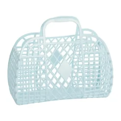 Sun Jellies Retro Taske - Lille B 11 x L 31 x H 25,5 cm - Polyethylen - Lyseblå