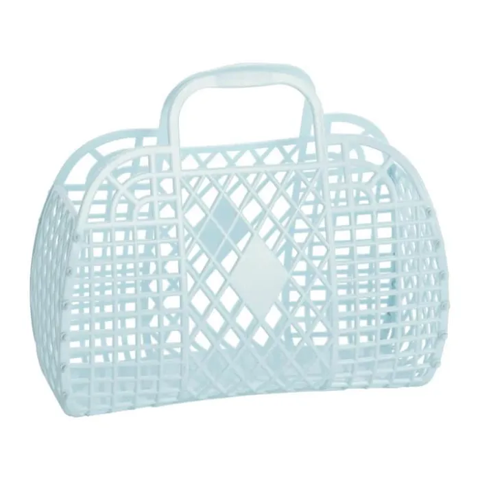 Sun Jellies Retro Taske - Lille B 11 x L 31 x H 25,5 cm - Polyethylen - Lyseblå