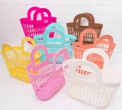 Sun Jellies Rosie Basket H 30,5 x B 17 x D 33 cm - 100% Genanvendeligt plastik - Cream