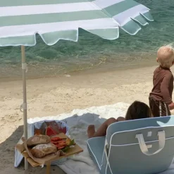 Sunnylife La Palma Parasol Ø 170 x H 200 cm - Polyester/Stål/PP-plastik - Sage