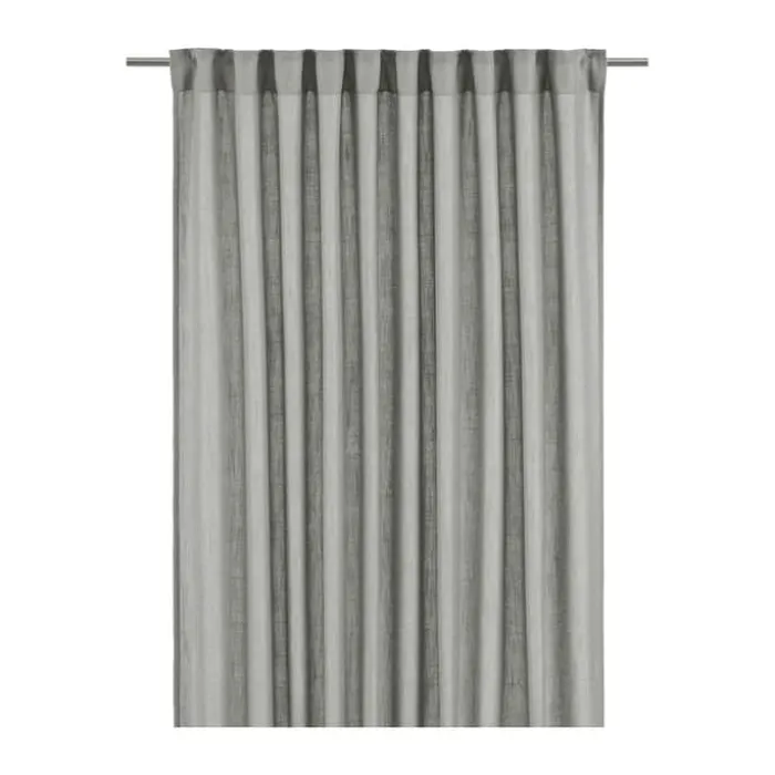 Svanefors Cecil Gardin - 2 stk. H 260 x B 145 cm - Polyester - Nougat