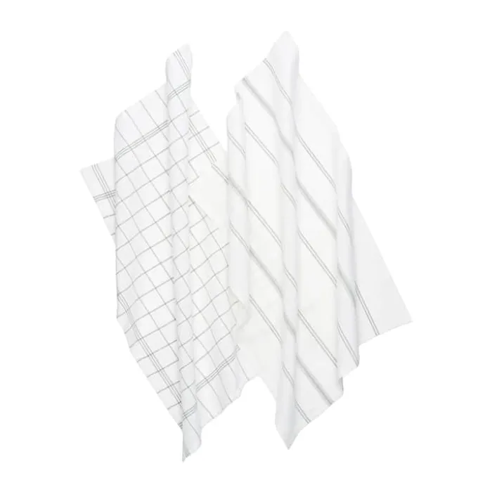 Svanefors Erin Viskestykke - 2 stk. B 50 x L 70 cm - Bomuld - Mos
