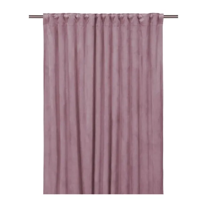 Svanefors Estrelle Gardin - 2 stk. H 280 x B 135 cm - Polyester - Rosa