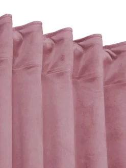 Svanefors Estrelle Gardin - 2 stk. H 280 x B 135 cm - Polyester - Rosa